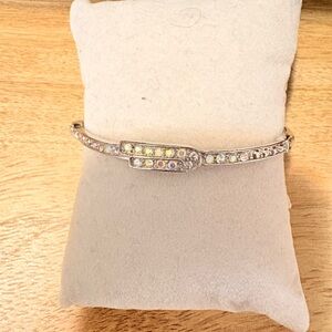18k plated Silver Bracelet with Crystals